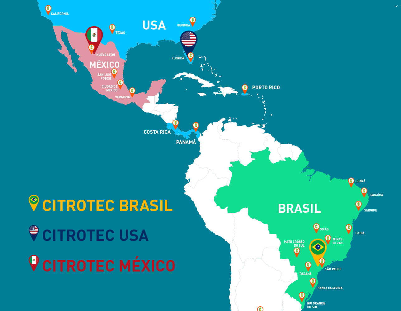 Citrotec Inaugura filiais nos EUA e México